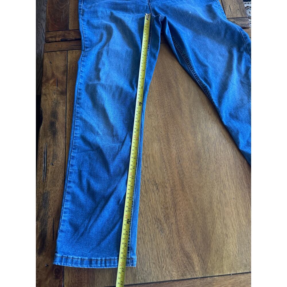 Jones New York Signature Lexington Straight Jeans 12 Blue - Picture 8 of 10